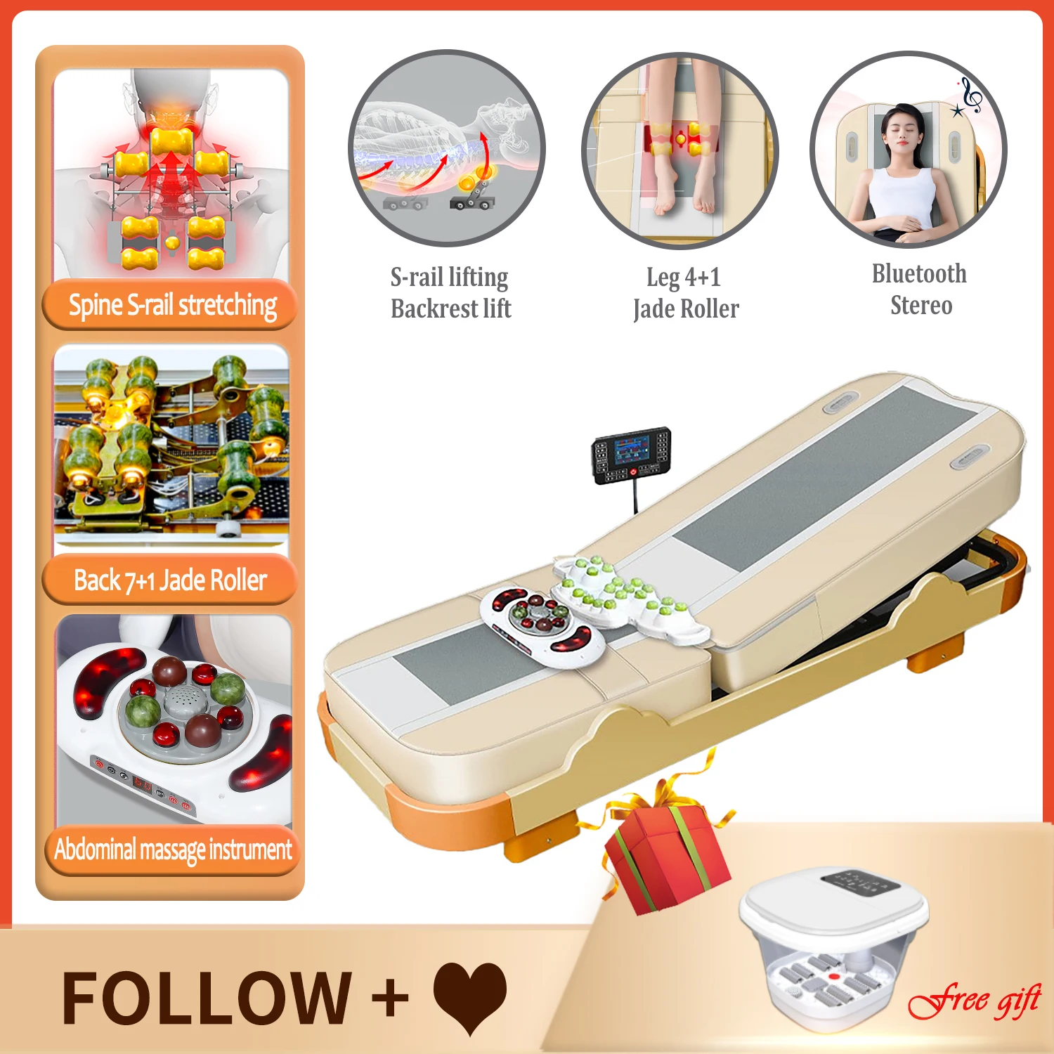 MassageBedHotHeatedPortableKoreaCheapNugaBestLCDAutomaticElectricRollingThermal