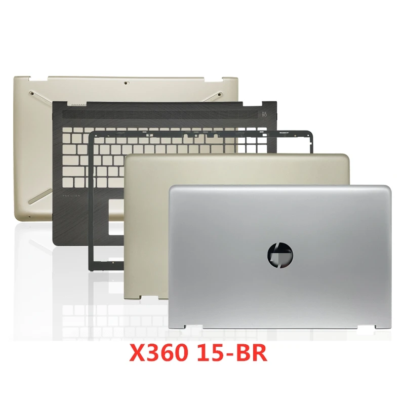 

New Laptop For HP Pavilion X360 15-BR Cover Top Case/Front Bezel/Palmrest/Bottom Base Cover Case