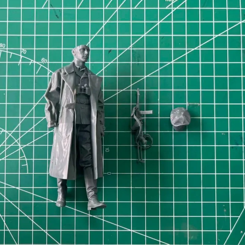 1/16 스케일 다이캐스트 레진 피규어 조립 모델 키트 역사적 군사 미니어처 장교 디오라마 조립되지 않고 도색되지 않은 제품