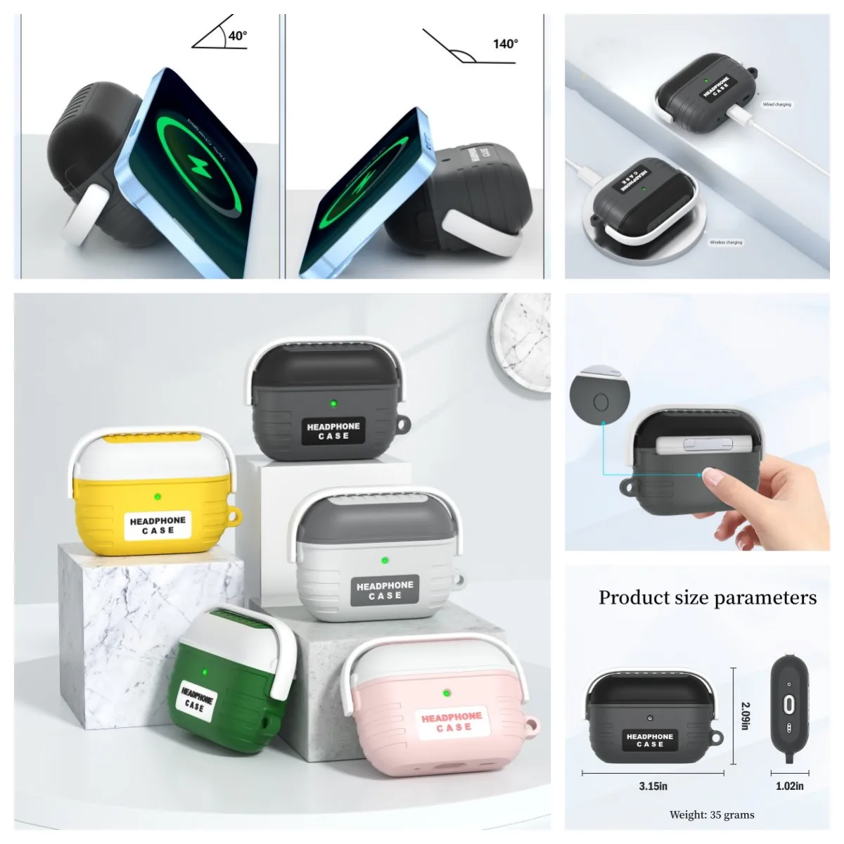 2023 Nuova Custodia Morbida In Silicone 3D Music Boy Per Airpods Pro2 Con Gancio E Copertura In Corda A Mano In Bianco E Nero Per Apple Airpods Pro 2