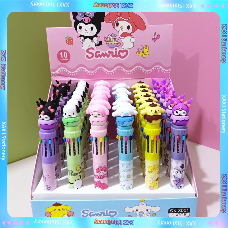 

Ручка шариковая Sanrio, 10 цветов, 2023 мм, 0,5 мм