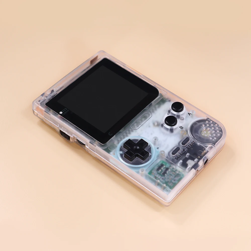 

Updated For GBP Pocket Console With IPS Q5 Backlight LCD Mod Kits Larger Display Area ScreenClear White Shell