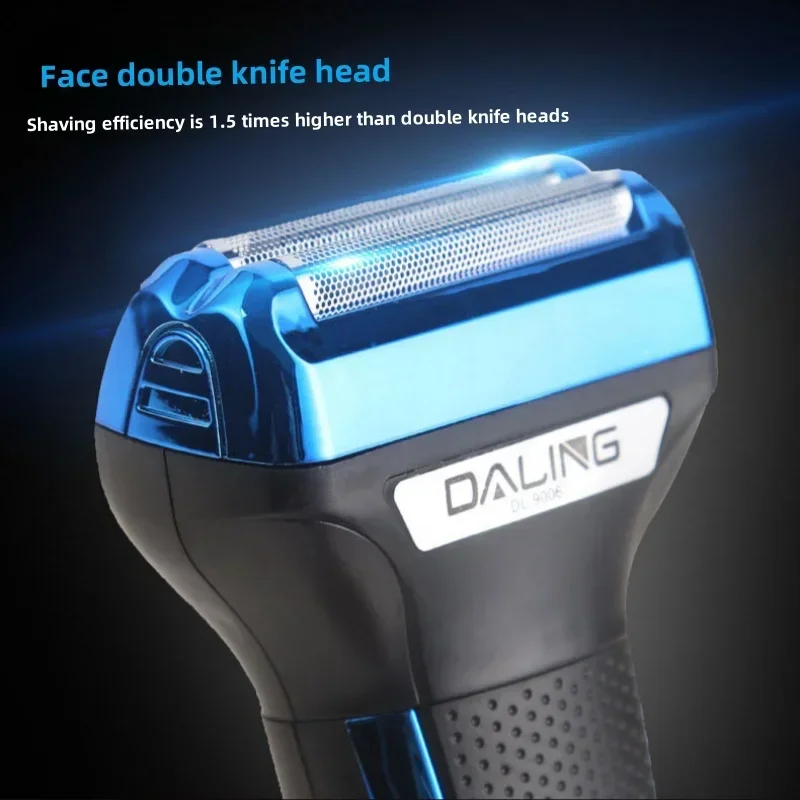DALING DL-9006 multifunctional 3-in-1 electric shaver, rechargeable electric sideburns and nose hair trimmer 2