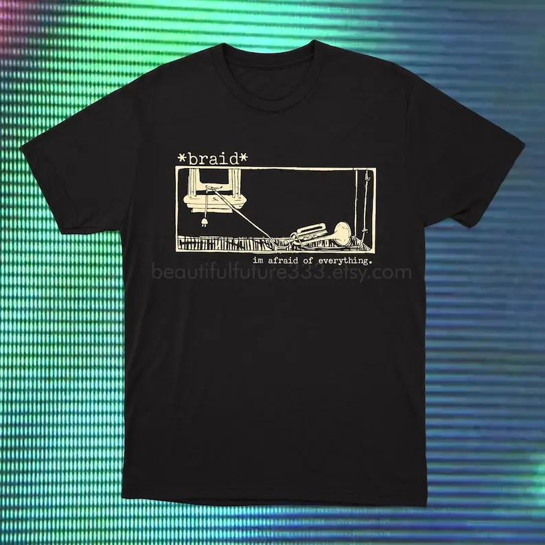 Braid Tshirt Emo Post Hardcore Casual O-Neck Short Sleeve Men's Tees Regular Fit Men Women T Shirt