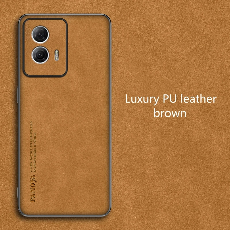 Luxurious Leather Comfort Shockproof Case for Motorola Edge 50 Fusion