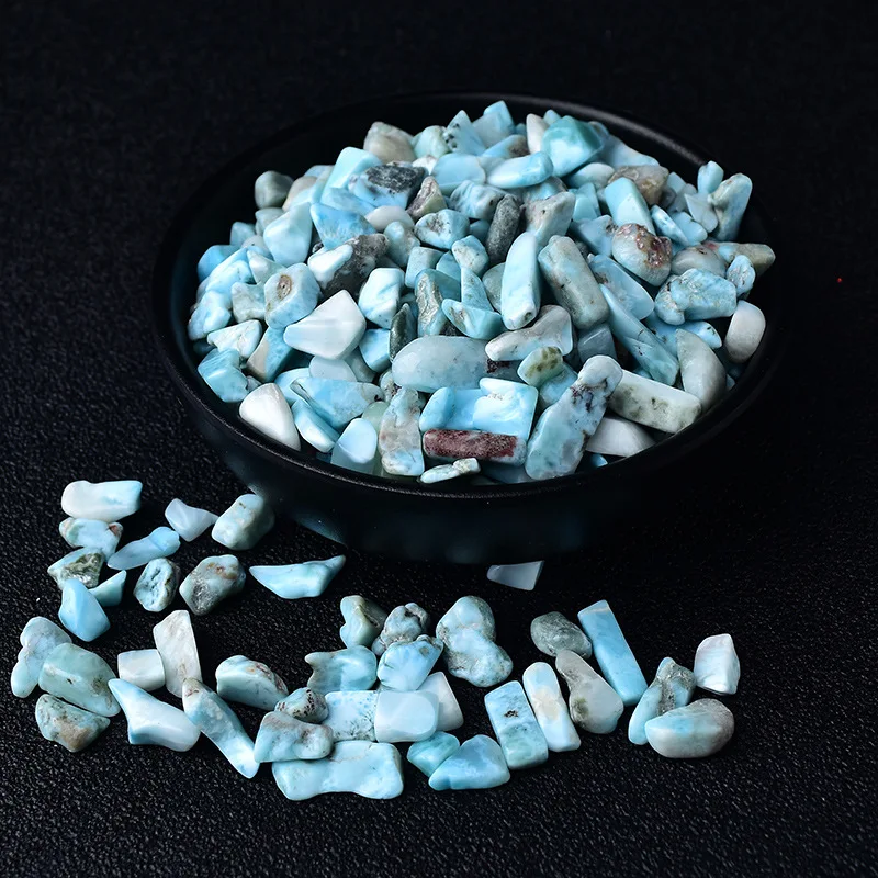 Beautiful 50g Natural Larimar Gravel Crystal Tumbled Bulk Healing