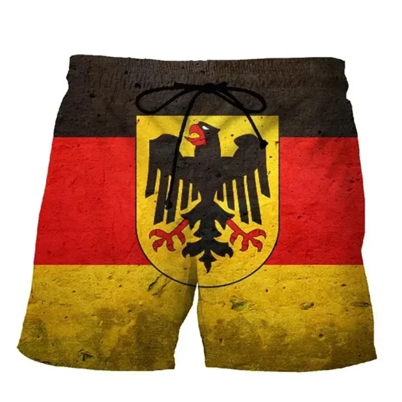 3D Printing Of The German National Emblem Flag Beach Shorts  Men Casual  Swimsuits  Wear Children Fast Drying Swim Sports Sand 4