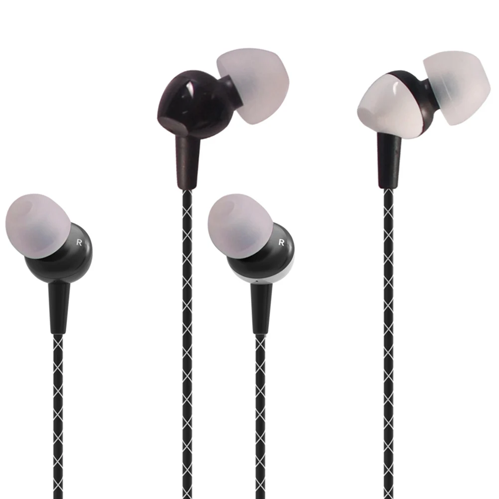 

Проводные Наушники Hi-Fi с микрофоном, наушники-вкладыши, гарнитура с шумоизоляцией, игровые спортивные наушники для бега, силиконовые наушники