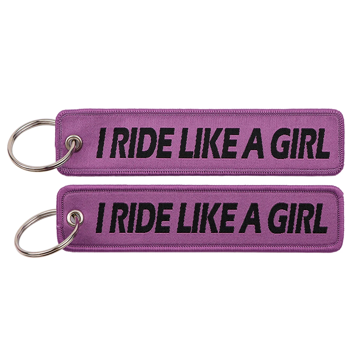 Humorous Embroidered Keychain - Key Ring Holder Accessory and Gift