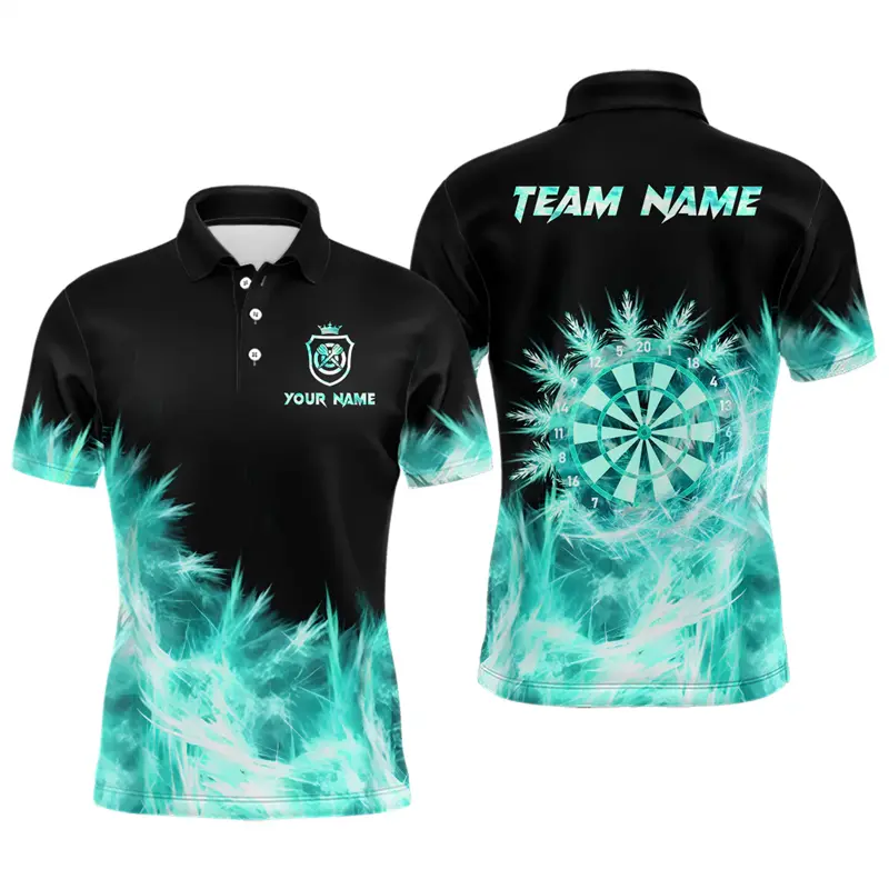 Fashion Darts Graphic Polo Shirt For Men Custom Name Lapel Button 3D Printed Polo Shirts Trend Oversized Loose Kids Sports Tees - Image 7