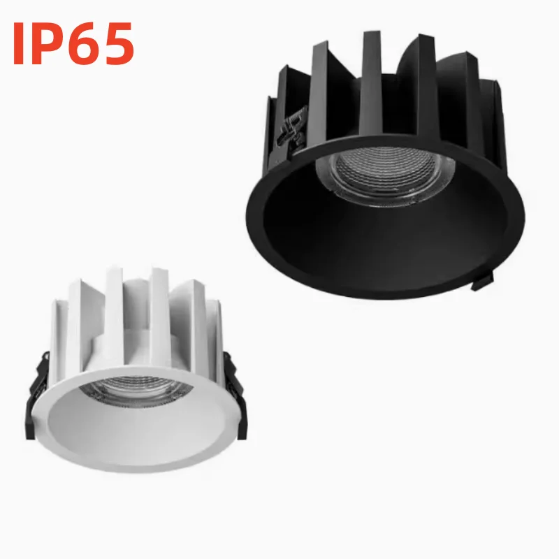 IP65 Full spectrum 98 shows high-end all aluminum ultra-thin waterproof downlight anti-glare IP65 anti-fog spotlight led downlight recessed ceiling spotlight