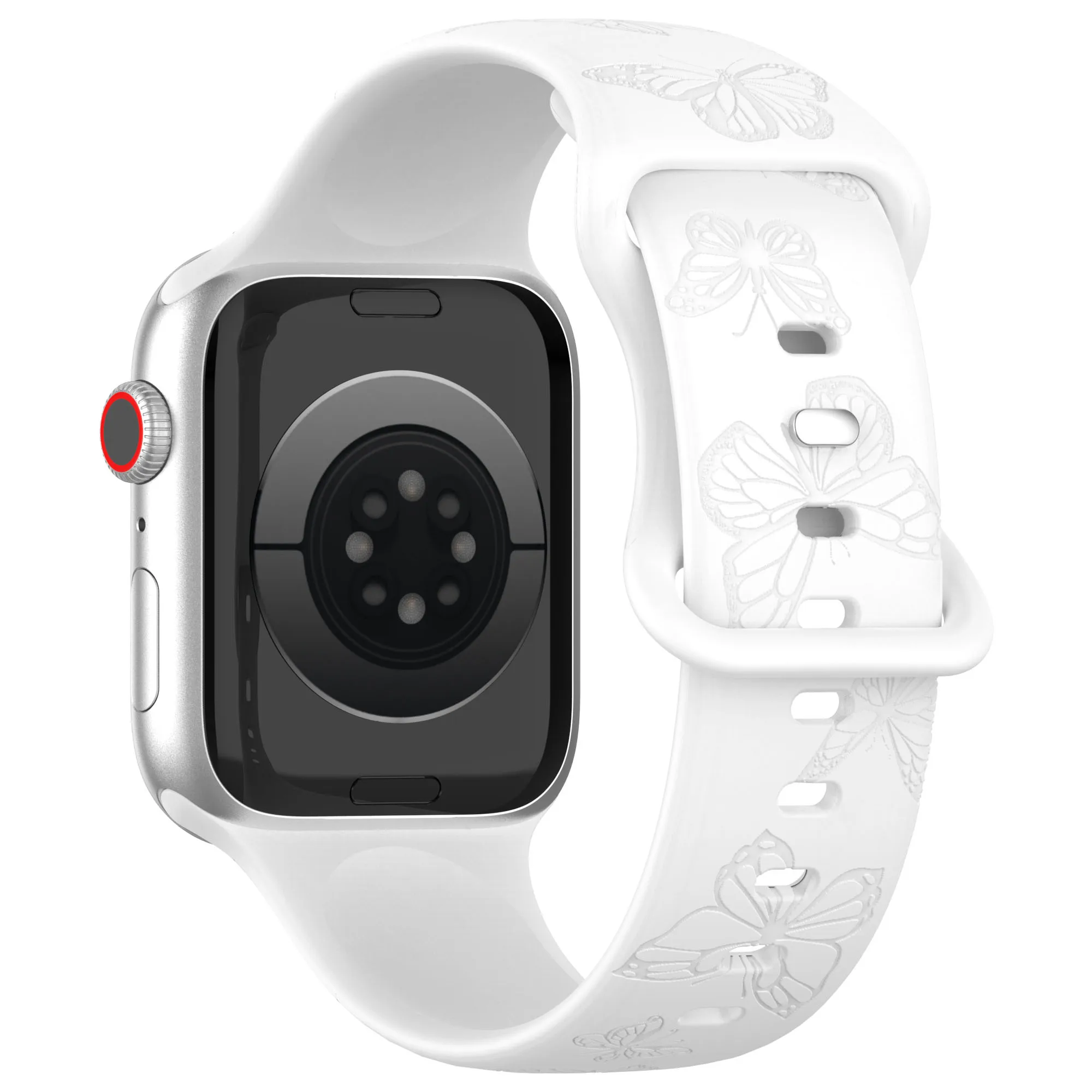 Vibrant Pattern Silicone Strap for Apple Watch - Adjustable Bracelet Band