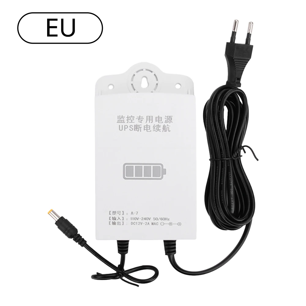 EU DC 12V 1800mah UPS Uninterruptible Power Supply Monitoring Emergency Power Standby  Regulated Power Supply for Wifi IP Camera