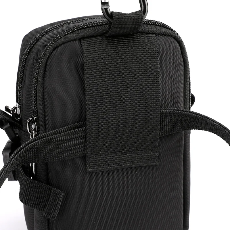 Hüfttasche für Herren, lässig, Reise-Geldbörse, wasserdichter Gürtel, Reißverschluss, taktische Outdoor-Gürteltasche, Handytasche, Brusttasche – Detail 17