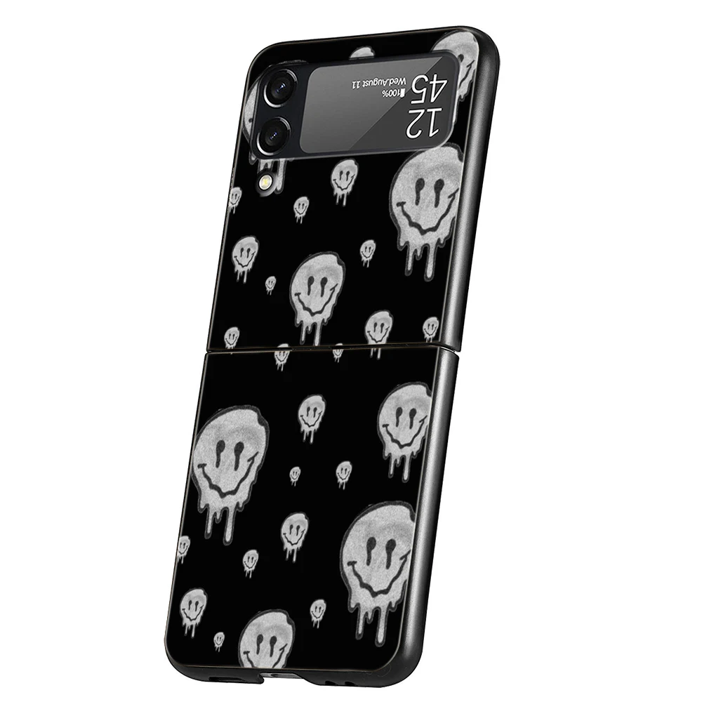 Chic Smile Face Hard Phone Case - Black Cover