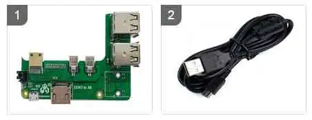 HUB USB Raspberry Pi RJ45 HAT