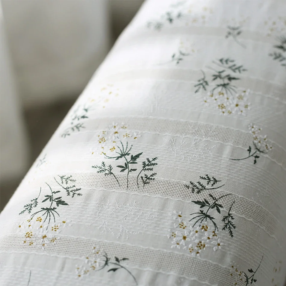 Korean-style Cotton Sofa Cover Blanket Sofa Towel  White lilacs for Living Room Furniture Decor Tapestry Couch Cover in Spring 6