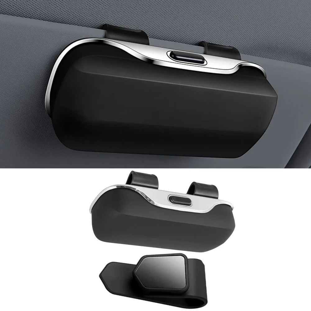 자동차 안경 케이스 휴대용 선글라스 홀더 썬 바이저 자동차 인테리어 장식 양산 선글라스 보관함