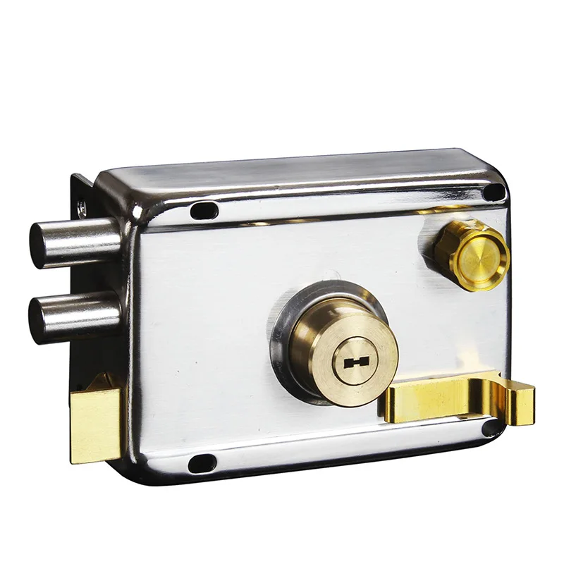 

Anti Drilling Door Lock Strong Deadbolt Home Security Universal Exterior Anti-theft Accessory Stainless Steel Multiple Insurance