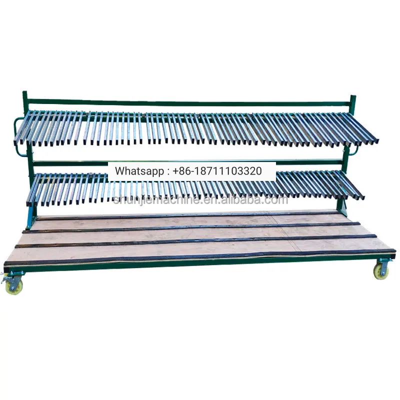 Adjust cantilever Sash Cart 60 slots hollow insulating glass harp rack door and window frame dolly for industrial