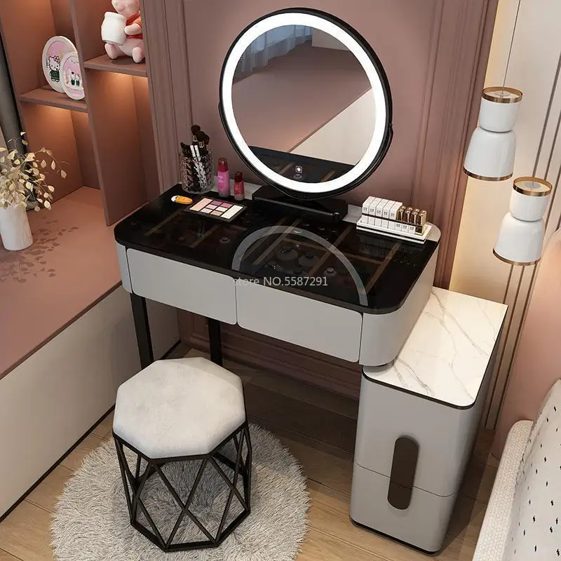 The Ultimate Leather Vanity Review: Why This Modern Dresser with LED Mirror  Changed My Morning Routine