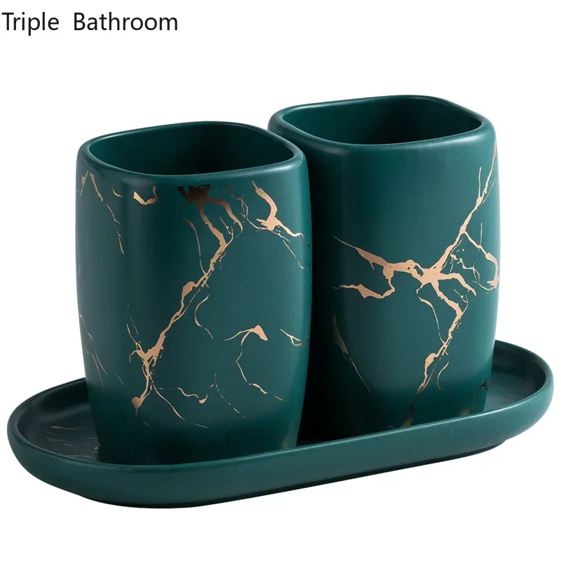 Nordisches Keramik Zahnputzbecher Set Für Das Badezimmer_voghion.com