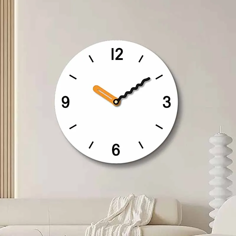 Circular digital wall clock simple and interesting pointer clock silent living room, bedroom office