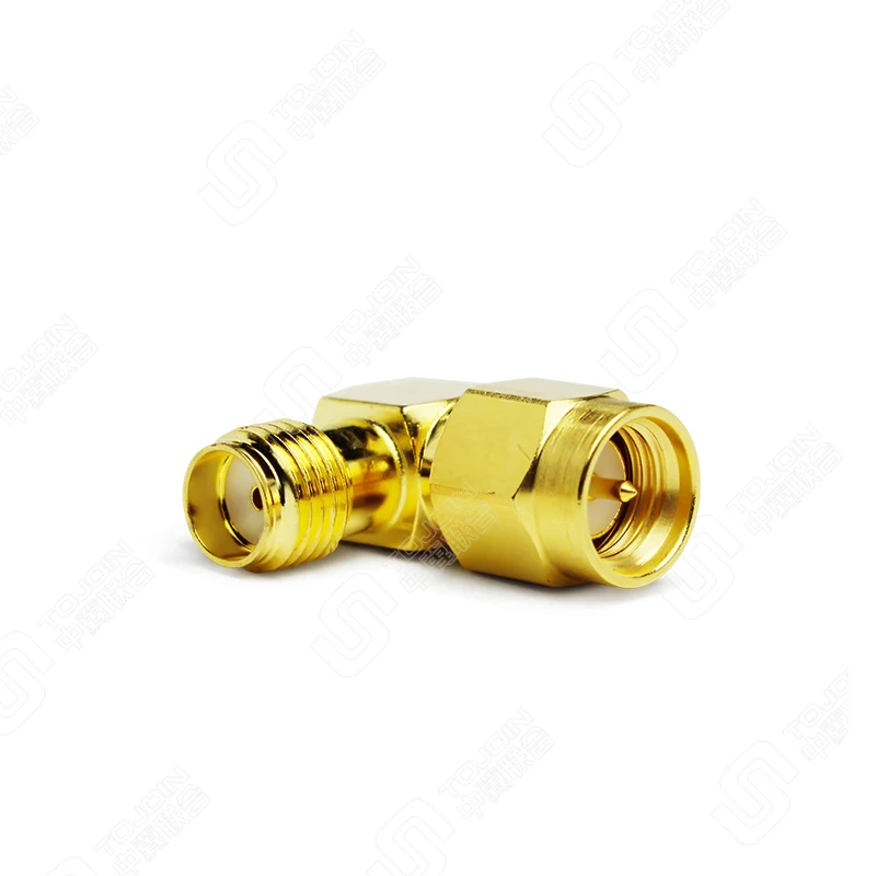 

TOJOIN SMA connector 90 degree right angle RF adapter RF coaxial connector SMA-F to SMA-M type for test