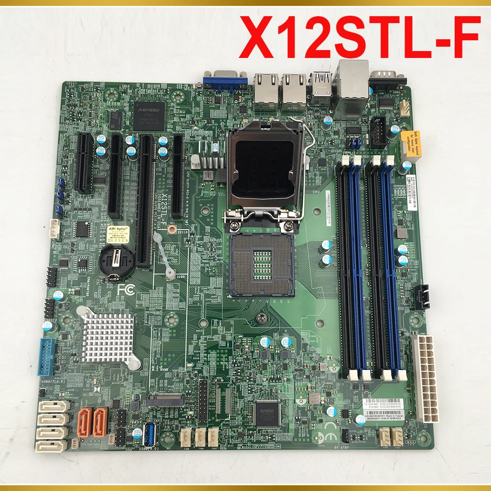 

C252 LGA-1200 PCIE 4.0 M-ATX 128GB DDR4-3200MHz 6XSATA 3 For Supermicro Server Motherboard X12STL-F