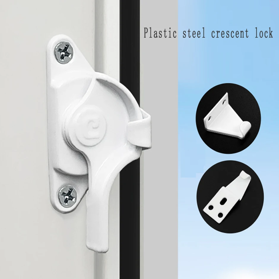 Description Picture 2 of itemPlastic Steel Window Crescent Lock Balcony Floor To Floor Translation Door Lock Hook Aluminum Alloy Door And Window Accessories