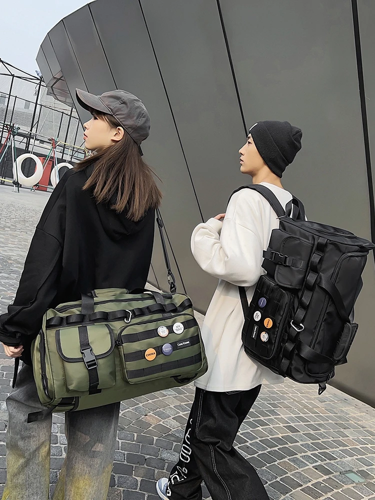 Large Capacity Gym Bag Women's Sports Training Bag Multi-Functional Hand-Carrying Backpack Short Distance Luggage Storage Bag