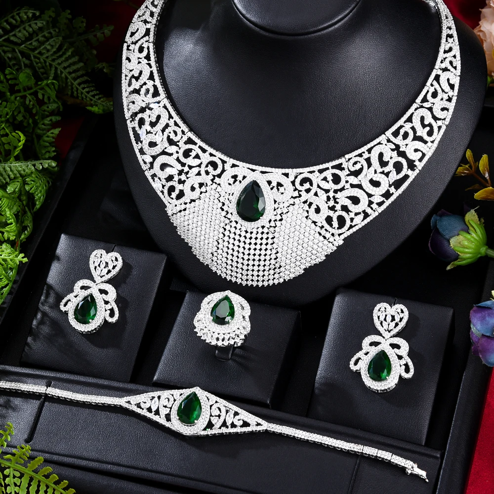 

GODKI, известный бренд, роскошные африканские/индийские ювелирные наборы для женщин, Свадебная вечеринка, циркон, кристалл, Дубай, свадебный ювелирный набор, подарок