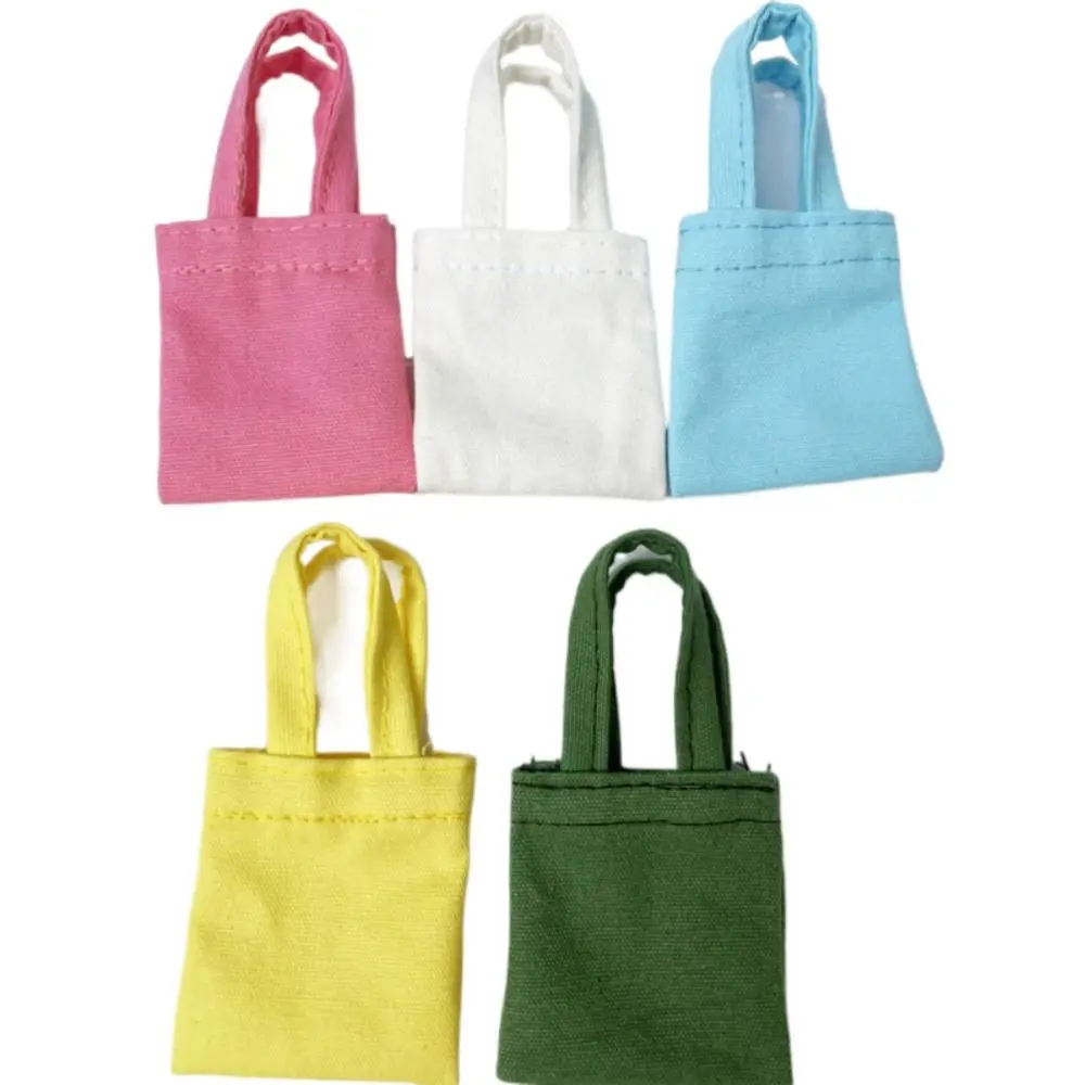 Fashion Miniature Canvas Bag OB11 1/6 Multicolor Backpacks Changing Dressing Game Simulation Handbag