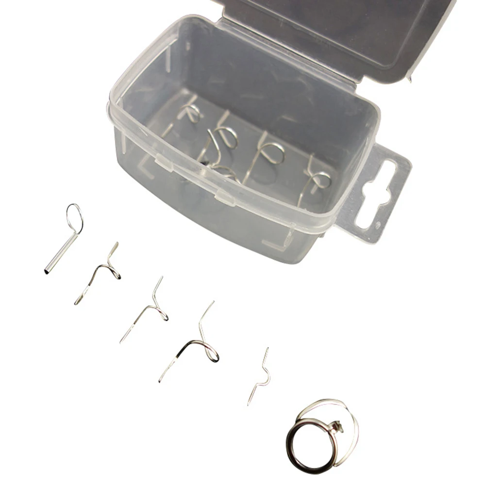 1set guide eye accessories DIY Fly Rod Building Fly Fishing Rod Guide practical Outdoor Fishing portable Replacement Accessories