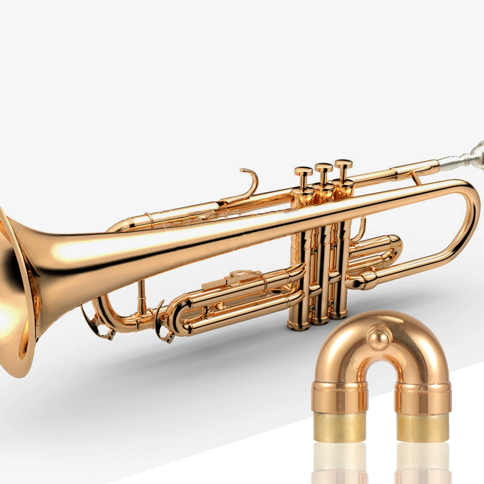 trumpet instrument replace trumpet muffler accessories saxophone elbow bend neck brass trumpet replacement accessory musical instrument part