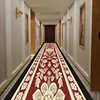 European Retro Floral Long Corridor Carpet Washable Runner Stairway Rug Luxury Aisle Long Corridor Non-slip Mat Customizable 4