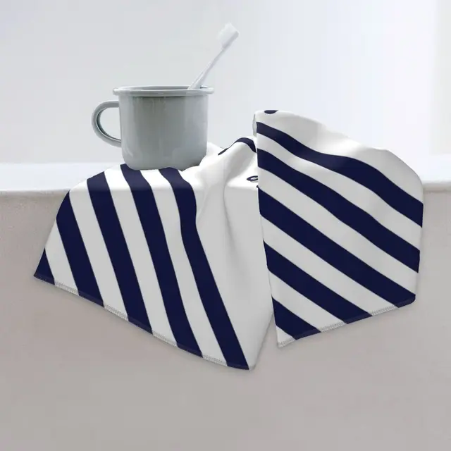 Nordic dark blue sailing series rudder household bathroom towel hotel towel bathroom microfiber towel 40*70 can be customized 6