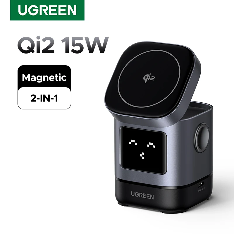 UGREEN Uno Qi2 25W Magnetic Wireless Charger Charging Stand For iPhone 16 Pro Max/AirPods 4 For MagSafe Fast Charger