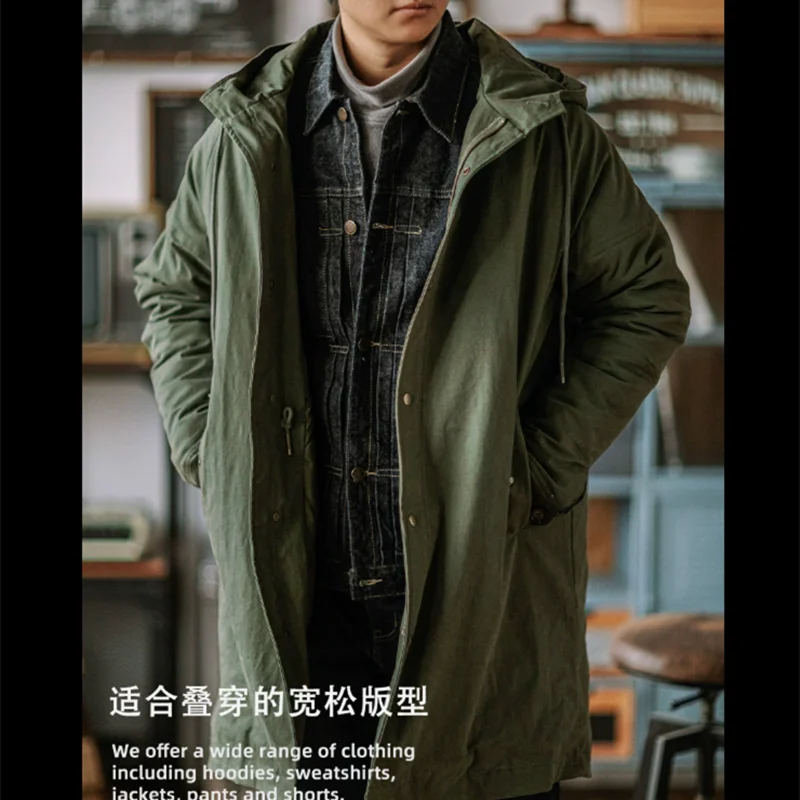 M51 Army Coat Military Green Fishtail Windbreaker Thickened