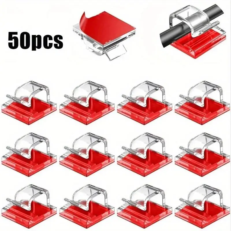 Cable Clamp Clips - Outdoor Cable Management & Storage Solutions (50/100 Pack)