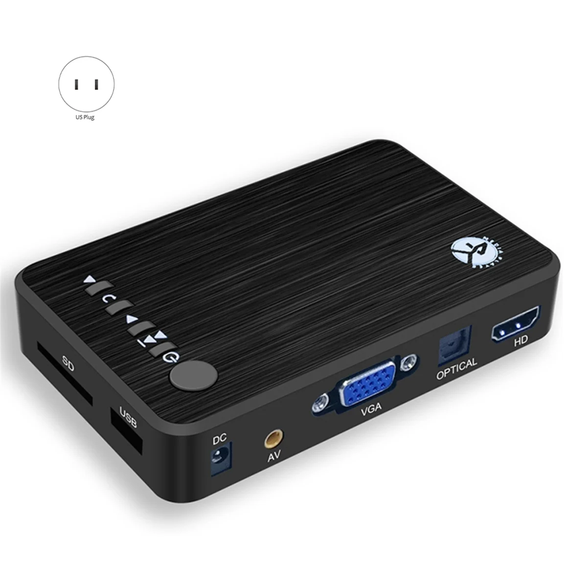4K Ultra HD Media Player for Car TV SD MMC RMVB MP3 USB External HDD U Disk MultiMedia Media Player Box US PLUG