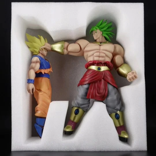 Anime Dragon Ball Z Super Saiyan Broly Vs. Son Goku Pvc Action Figure  Collection Model Toys 38cm - Fantasy Figurines - AliExpress