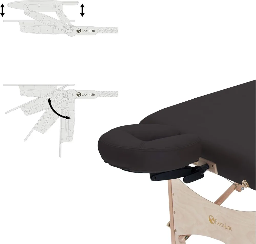 EARTHLITE Portable Massage Table HARMONY DX &ndash; Foldable Physiotherapy/Treatment/Stretching Table, Eco-Friendly Design