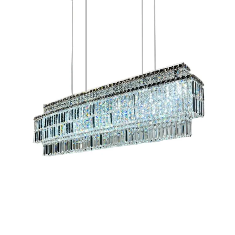 

Star Hotel Project Plus Crystal Bar Chandelier Lighting Lustres de cristal Villa luxury Living Room Large LED Chandeliers lampe