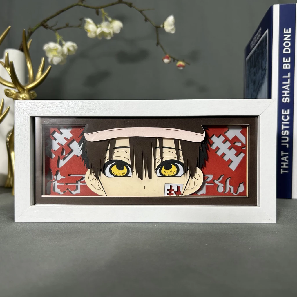 

Toilet Bound Hanako Kun for Room Decor Manga Table Desk Lamp Anime Lightbox Eyes Hanako Face Paper Cut Light Box Anime Dropship