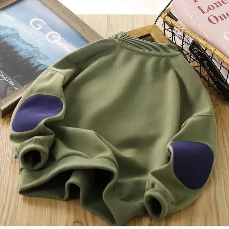 Boys Kids Hoodie Sweatshirts Sports Pullover Teenagers Letter Printed Spring Fall 4 To 14Yrs Children's Clothes Casual