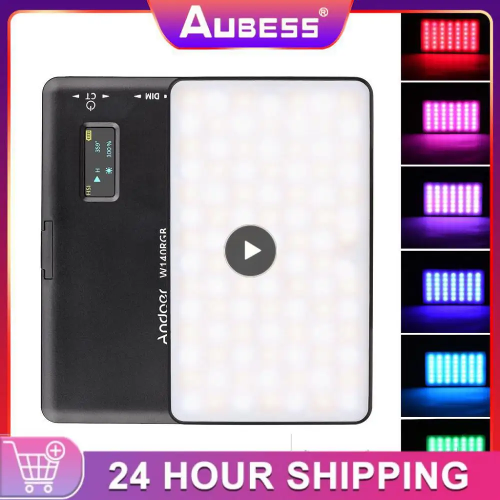 

Ulanzi VL120 RGB Compact Video Light with Display Screen Diffuser Mini Camera RGB Light Smartphone Selfie Lighting 3100mAh