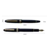 Yong Sheng 628 Fountain Pen with #26 Iridium EF F nib Screw cap Resin Ink Pens Calligraphy Practice Writing Business Office Pen 6