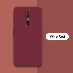 Sleek Liquid Silicone Shockproof Phone Case with Camera Protection - Fashionable & Durable for OPPO A11x (Wine Red)