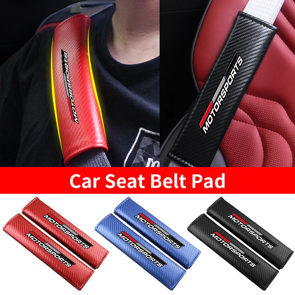MOTORSPORTS Carbon Faser Auto Sicherheitsgurt Schulter Abdeckung Schützen Sicherheitsgurt Pads Für Audi RS Sline A3 A4 A5 A6 A7 Q3 Q5 Q7 S3 TT – Detail 3